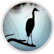 180x180 Great Blue Heron Silhouette Photograph By Brian Wallace