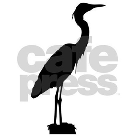 460x460 Great Blue Heron Silhouette Laptop Skins By Admin Cp134979268