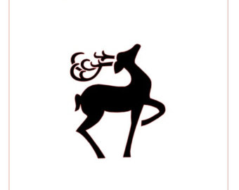 340x270 Reindeer Stencil Etsy