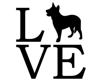 340x270 Great Dane Love Natural Ears Custom Decal Dog Lover Outdoor
