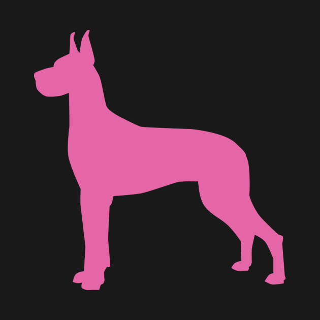 630x630 Great Dane Pink Silhouette