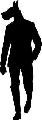 141x400 Metal Great Dane Silhouette Dog Art Wall Decor For Home, Cabin