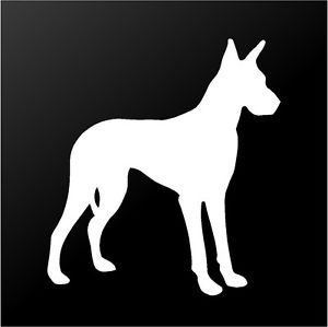 300x299 Great Dane Vinyl Decal Car Window Laptop Dog Breed Silhouette