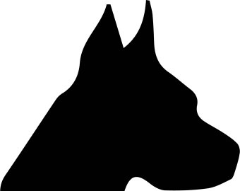 340x270 Great Dane Clipart Etsy