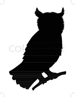 247x320 Silhouette Of Flying Owl Stock Vector Colourbox