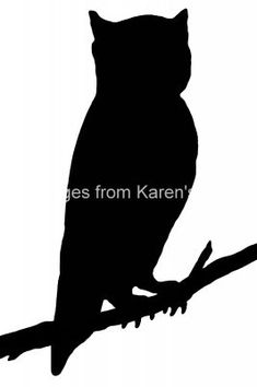 235x354 Bird Silhouettes Silhouettes, Owl And Template