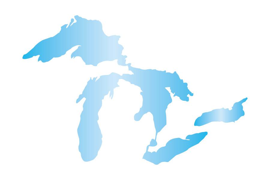 900x600 Great Lakes Sticker Reflective