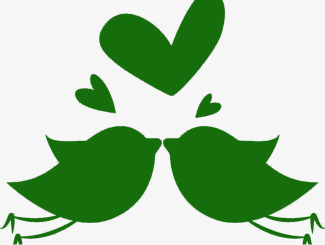 650x490 Green Silhouette Cartoon Bird Lovers, Birds, Green, Sketch Png