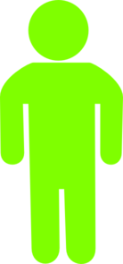 138x295 Green Child Silhouette Clip Art