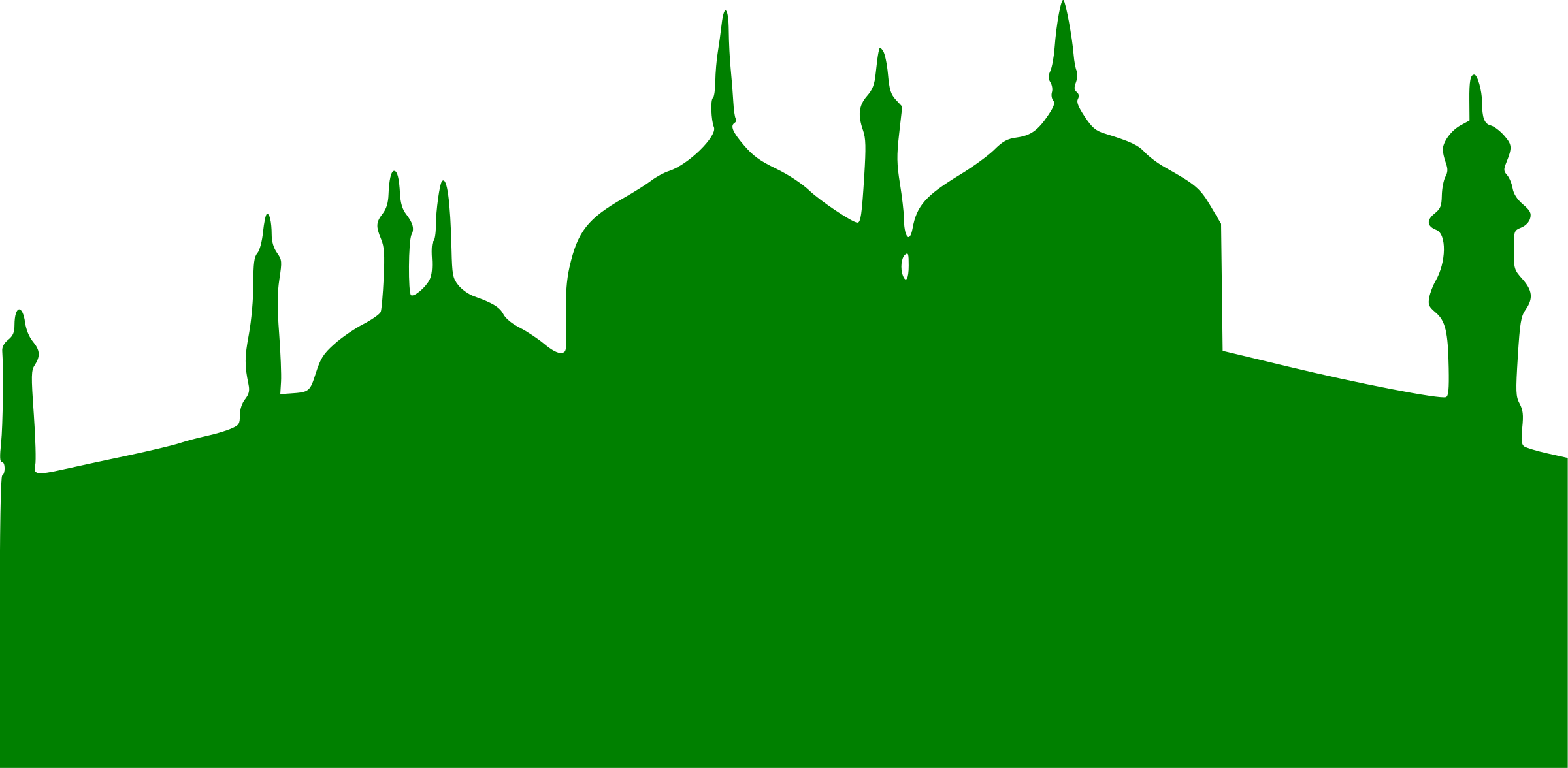 2400x1176 Green Mosque Icons Png