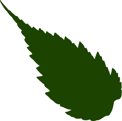 500x496 Image Of Drak Green Silhouette Of A Leaf Public Domain Vectors