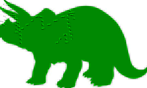 596x355 Triceratops, Relic, Silhouette, Outline, Dinosaur, Green, Lime