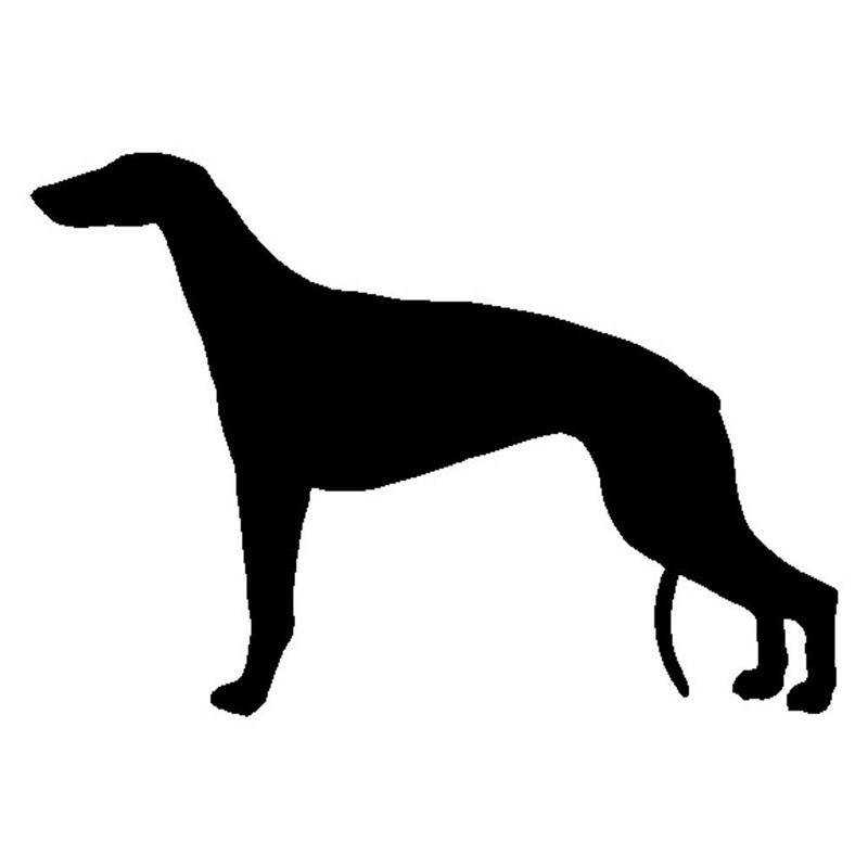 800x800 Greyhound Dog Vinyl Decal Silhouette Car Stickers