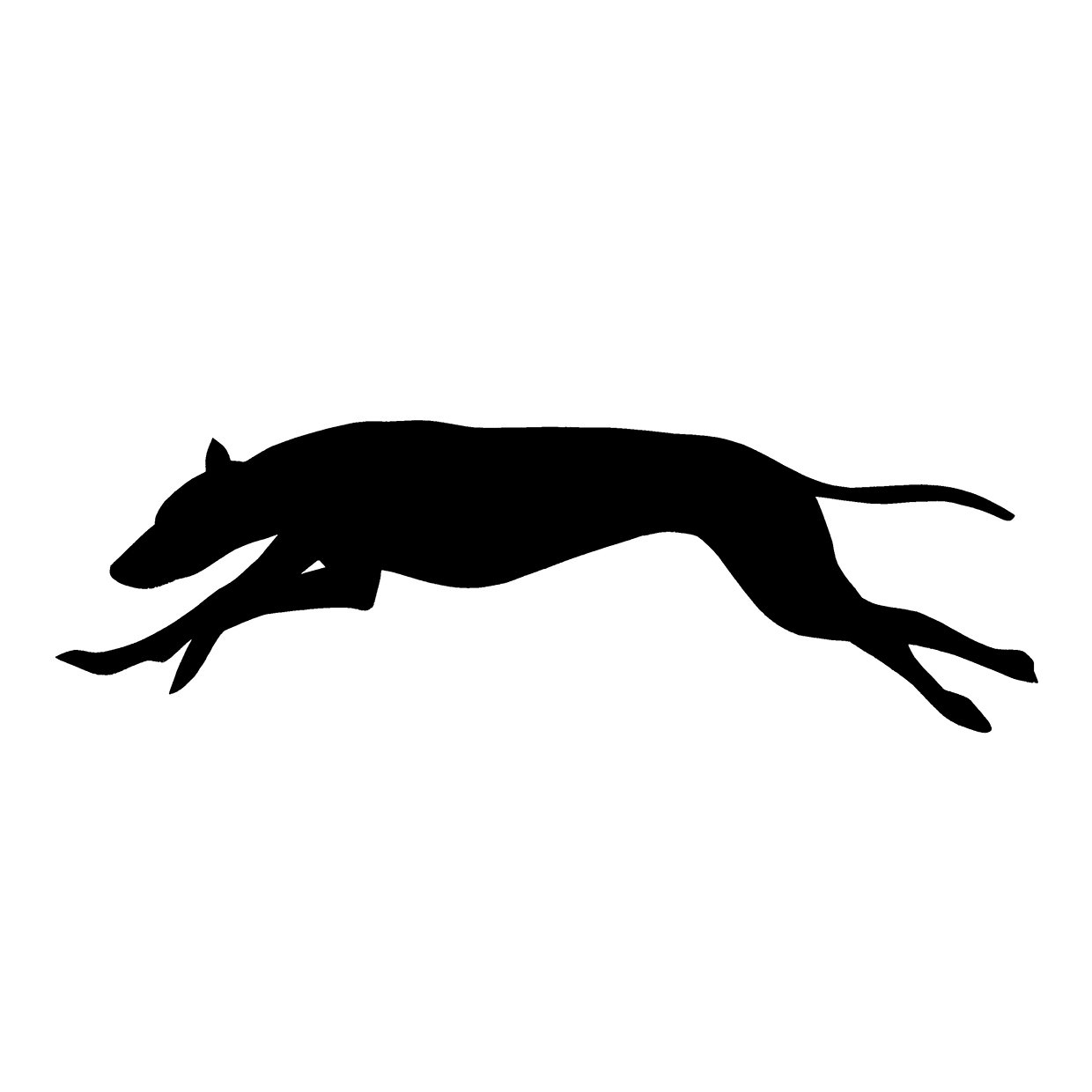 1240x1240 Greyhound Silhouette Clipart