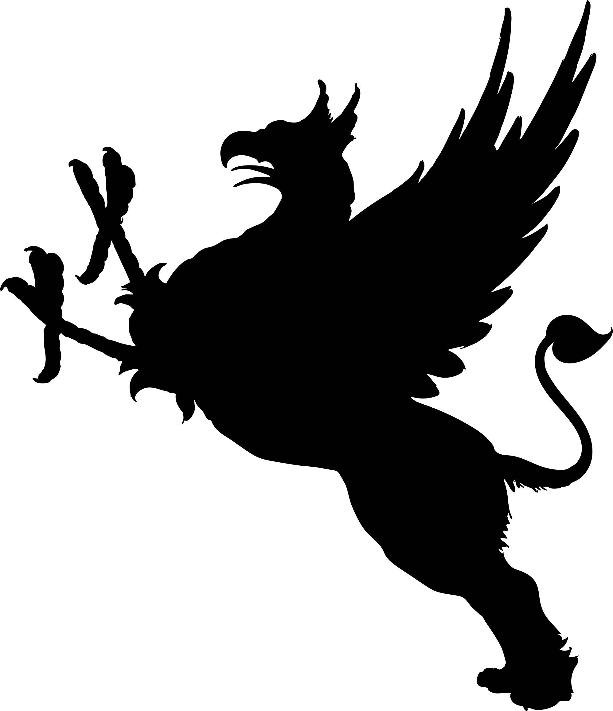 1996x2316 Vintage Griffin Silhouette Icons Png