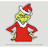 160x160 Santa Claus Grinch Christmas Car Or Truck Window Vinyl