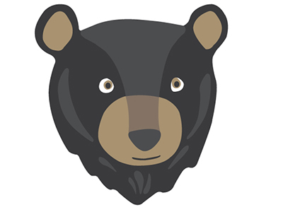 400x300 Black Bear Clipart Yosemite