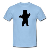 190x190 Standing Bear, Grizzly Bear Silhouette By Tshirtdesigns Spreadshirt