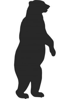 236x334 Standing Bear Silhouette Clip Art