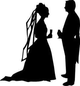 280x300 Die Cut Silhouette Topper Bride Amp Groom (A) X 6 Cardmaking