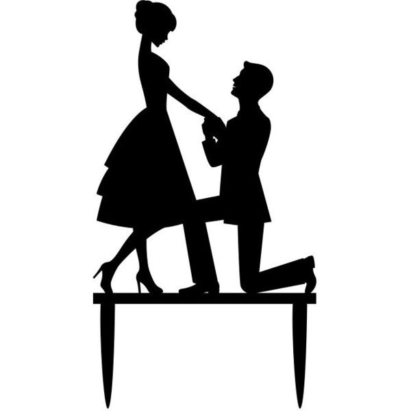 600x600 Silhouette Bride And Groom