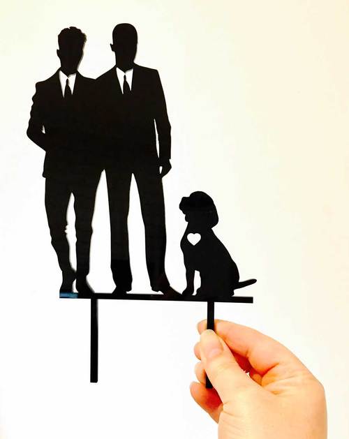 500x629 Engagement Cake Topper