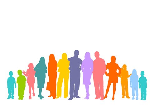 510x340 Free Photo Human Silhouettes Crowd Group Of People Personal