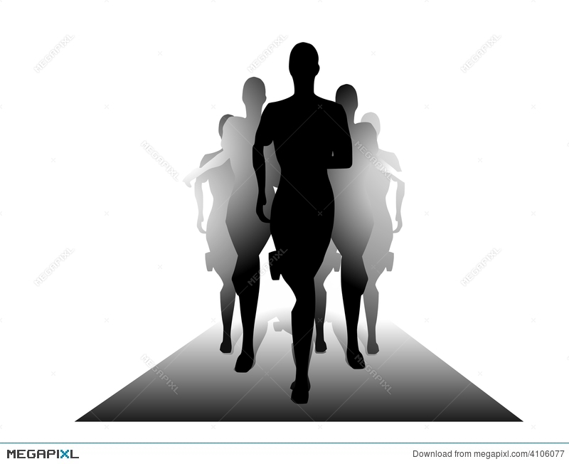 800x652 Group People Silhouettes Running On Surface Illustration 4106077