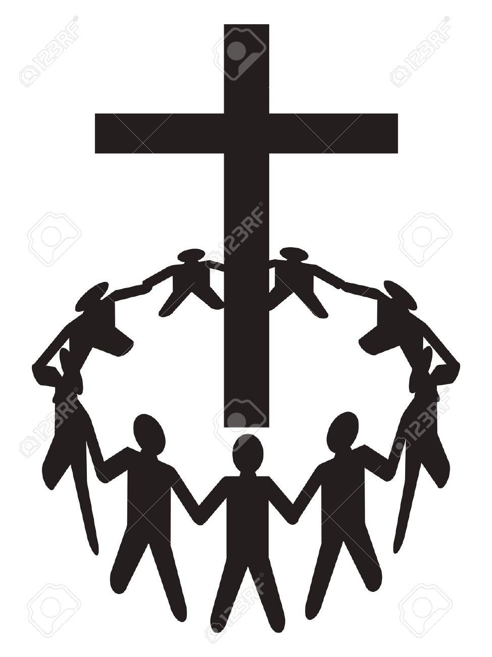 974x1300 Group Of People Worship Clipart Silhouette
