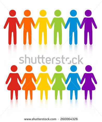 392x470 People Holding Hands Silhouette Clipart
