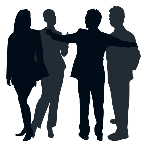 512x512 Colleague Group Silhouette