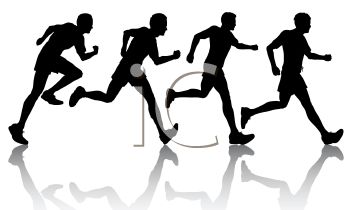 350x210 Silhouette Of A Group Of Runners