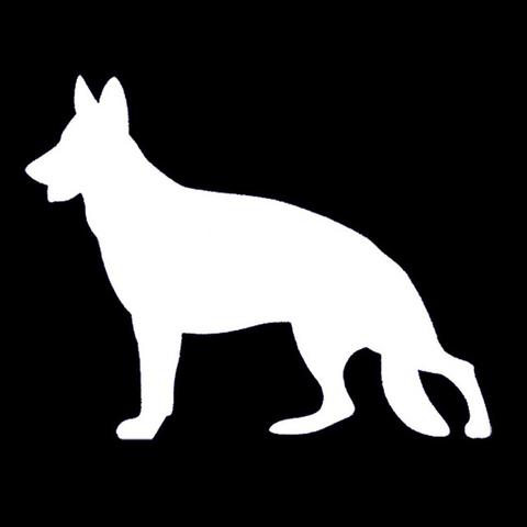 480x480 German Shepherd Silhouette Bumper Sticker Shep's House