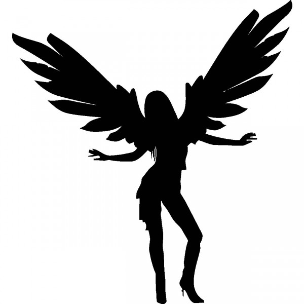 Guardian Angel Silhouette at GetDrawings | Free download