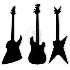 236x236 Guitar Silhouette Clipart Graphics
