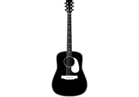 286x200 Guitar Silhouette Free Vector Art