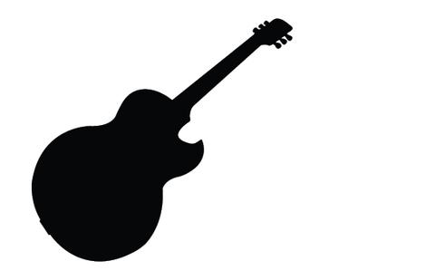 480x309 Guitar Silhouette Vector Silhouettes Vector