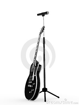 338x450 Guitar Clipart Microphone