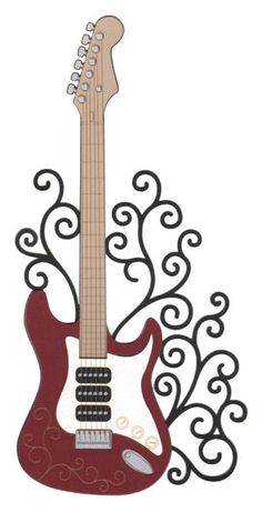 236x461 Guitar Clipart Swirl