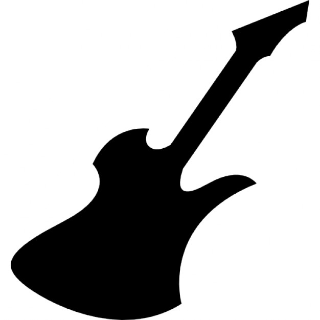 626x626 Rockstar Electric Guitar Silhouette Icons Free Download