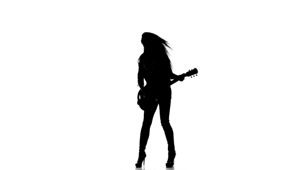 590x332 Girl Playing Guitar Silhouette 1 By Kinomaster Videohive