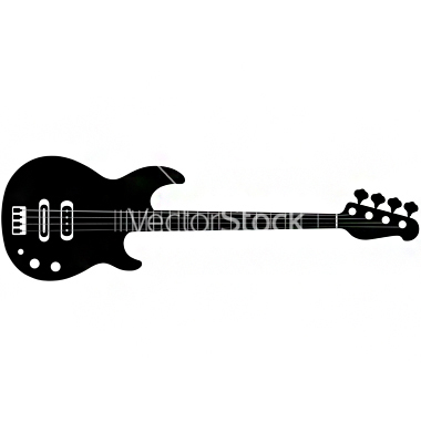 380x400 Bass Guitar Silhouette Vector Bass, Guitars