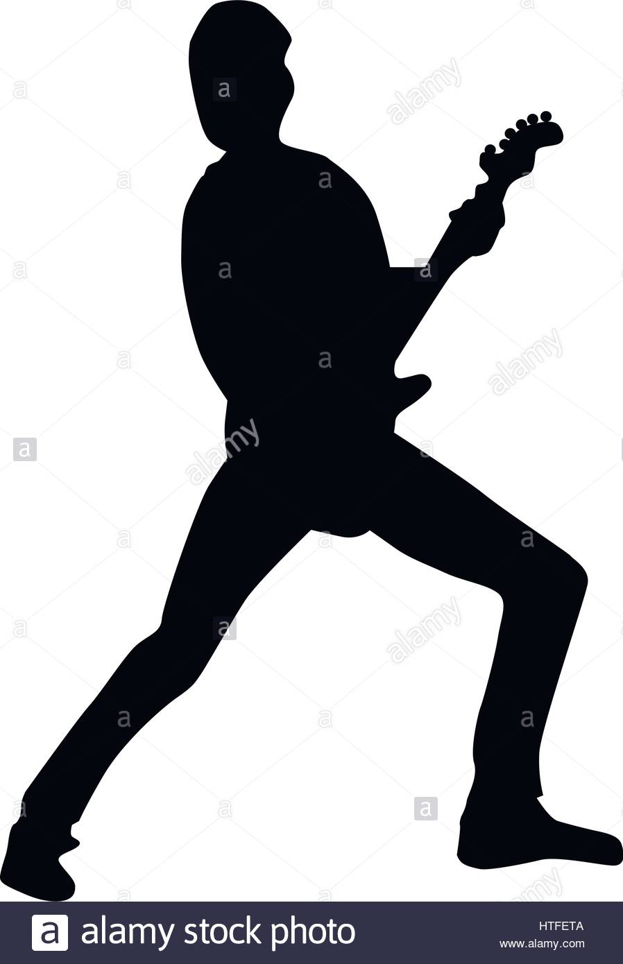 898x1390 Guitarist Silhouette Black Stock Vector Art Amp Illustration, Vector