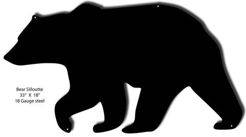 480x268 Black Bear Silhouette Clip Art