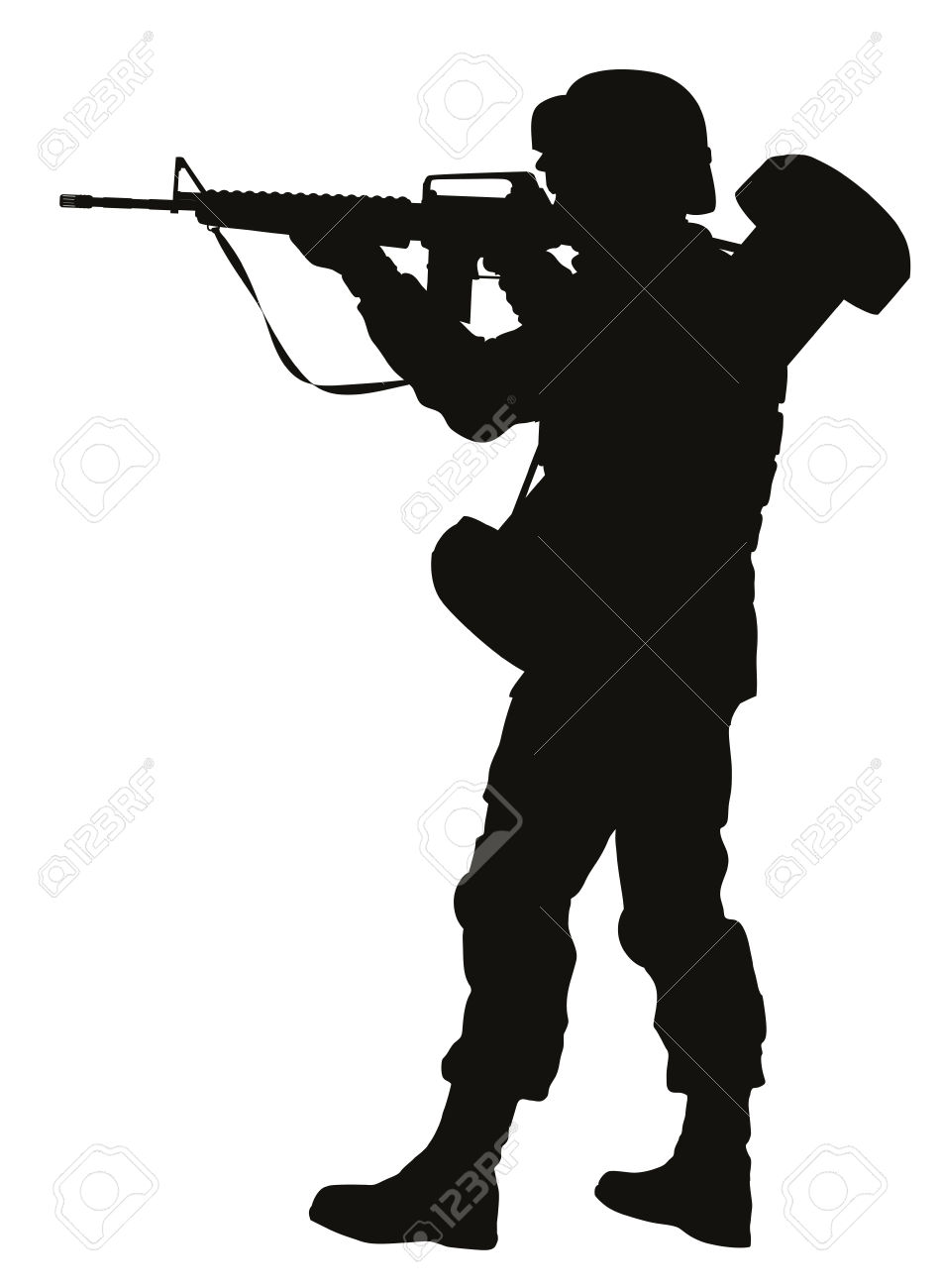 951x1300 Soldier Clipart Gun Silhouette