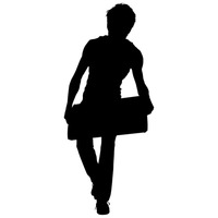 200x200 Shape Shapes Silhouette Silhouettes Man Men Guy Guys Human People