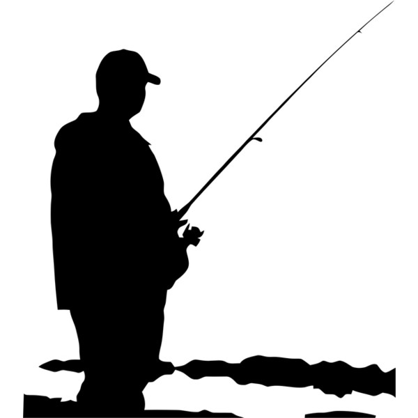 Guy Fishing Silhouette at GetDrawings | Free download