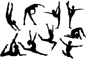 285x200 Gymnast Silhouette Free Vector Graphic Art Free Download (Found