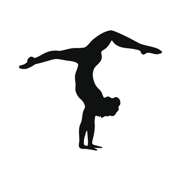 600x600 Gymnastics Silhouette Splits