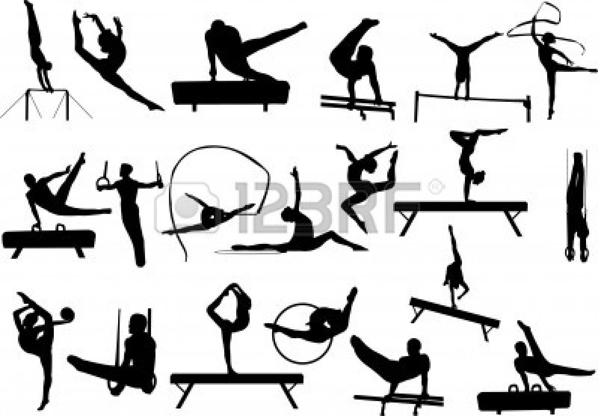 1200x834 Gymnastics Split Clipart